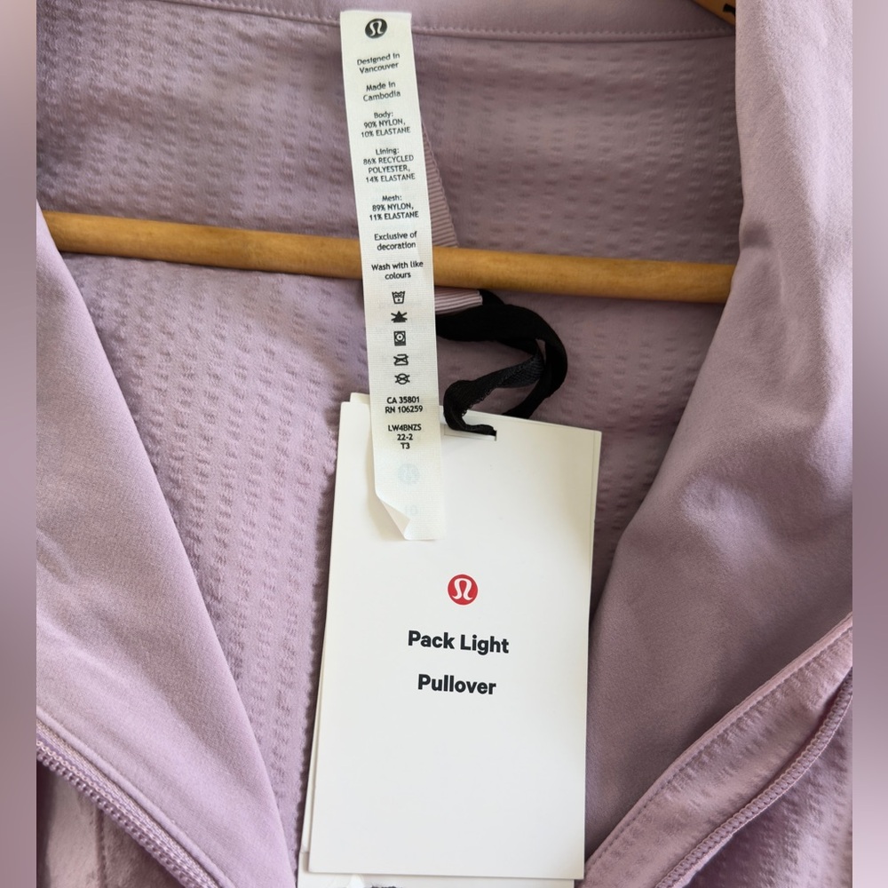 Lululemon Pack Light‎ Pullover *Packable Dusty Ro… - image 7